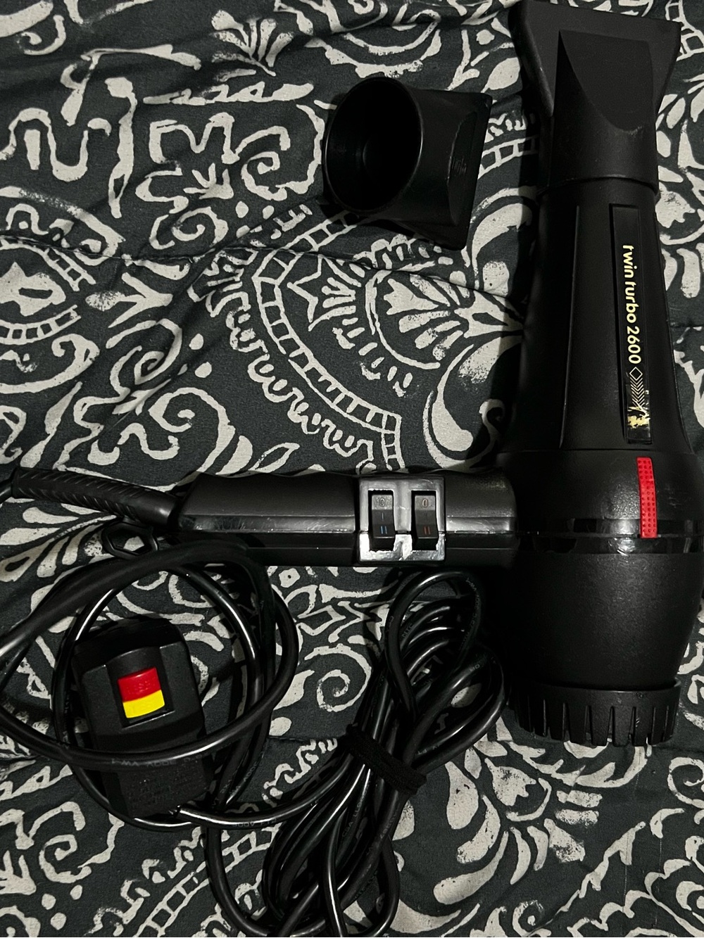 Black Professional Hair Dryer - Powerful Styling